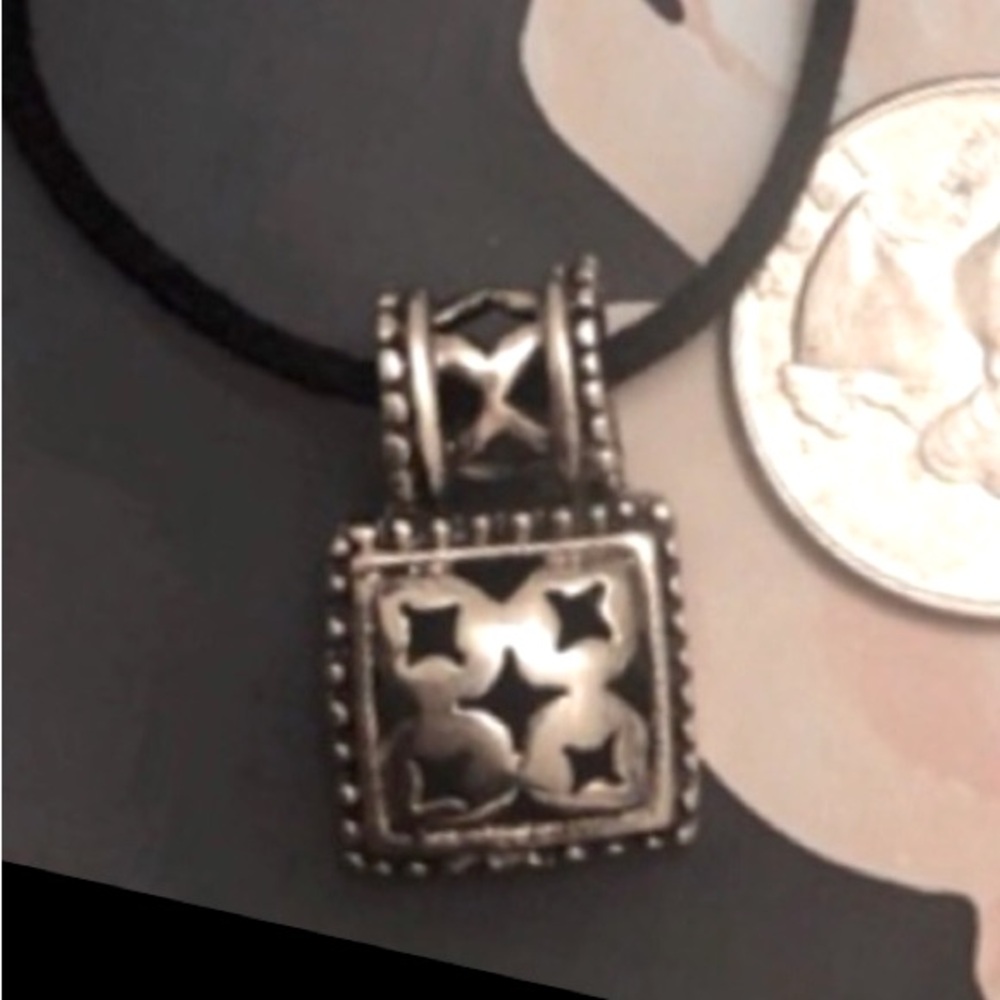sterling silver pendant necklace - goth design
